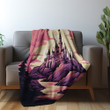 Mystery Castle Printed Printed Sherpa Fleece Blanket Landscape Design