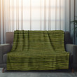 Green Grasscloth Background With Stripes Printed Sherpa Fleece Blanket Texture Design