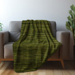 Green Grasscloth Background With Stripes Printed Sherpa Fleece Blanket Texture Design