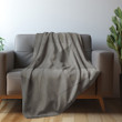 Gray Pattern Made Of Triangles And Lines Geometric Design Printed Sherpa Fleece Blanket