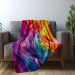 Iconic Rainbow Flag Printed Sherpa Fleece Blanket LGBTQ+ Community
