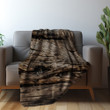 Hyper Detailed Old Wood Printed Sherpa Fleece Blanket Texture Design