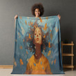 Mental Health Struggles Printed Sherpa Fleece Blanket Socially Conscious Design