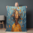 Mental Health Struggles Printed Sherpa Fleece Blanket Socially Conscious Design