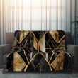 Luxurious Art Deco Marble Printed Sherpa Fleece Blanket Texture Design