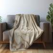Luxurious Golden Veins Marble Printed Sherpa Fleece Blanket Texture Design