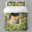 Adorable Feline Cat Animal Design Printed Bedding Set Bedroom Decor