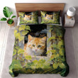 Adorable Feline Cat Animal Design Printed Bedding Set Bedroom Decor