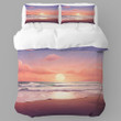 Beach Scene Gentle Waves Landscape Design Printed Bedding Set Bedroom Decor