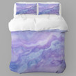 Blend Ethereal Lavender Indigo Marble Texture Design Printed Bedding Set Bedroom Decor