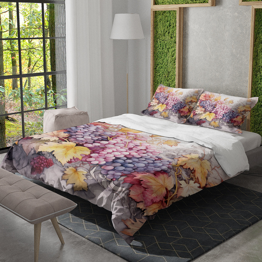Fall Harvest Season Autumn Design Printed Bedding Set Bedroom Decor