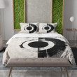 Abstract Black White Circle Printed Bedding Set Bedroom Decor