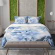 Charming Blue Floral Pattern Printed Bedding Set Bedroom Decor