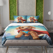 Cute Superhero Dog Printed Bedding Set Bedroom Decor