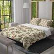 Holly Berries Illustration Christmas Winter Pattern Design Printed Bedding Set Bedroom Decor