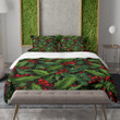Holly And Ivy Delight Christmas Winter Pattern Design Printed Bedding Set Bedroom Decor