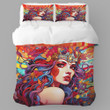 Classic Greek Goddess Pop Art Design Printed Bedding Set Bedroom Decor