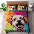 Shih Tzu Dog Animal Pop Art Design Printed Bedding Set Bedroom Decor