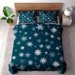 White Christmas Snowflakes Winter Design Printed Bedding Set Bedroom Decor