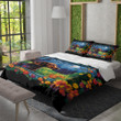 Playful Pop Art Dachshund Animal Design Printed Bedding Set Bedroom Decor