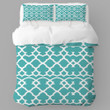 Mint Moroccan Trellis Seamless Pattern Design Printed Bedding Set Bedroom Decor