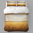 Window Overlooking Fields Of Gold Landscape Design Printed Bedding Set Bedroom Decor
