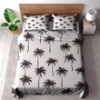 Minimalistic Palm Trees Tropical Summer Design Printed Bedding Set Bedroom Decor