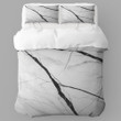 Minimalist Black And White Marble Texture Design Printed Bedding Set Bedroom Decor