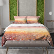 Sunrise Meadow Abstract Nature Design Printed Bedding Set Bedroom Decor