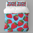 Pop Art Strawberry Fruit Pattern Design Printed Bedding Set Bedroom Decor