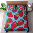 Pop Art Strawberry Fruit Pattern Design Printed Bedding Set Bedroom Decor