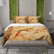 Parrot On Autumn Theme Printed Bedding Set Bedroom Decor Animal Design