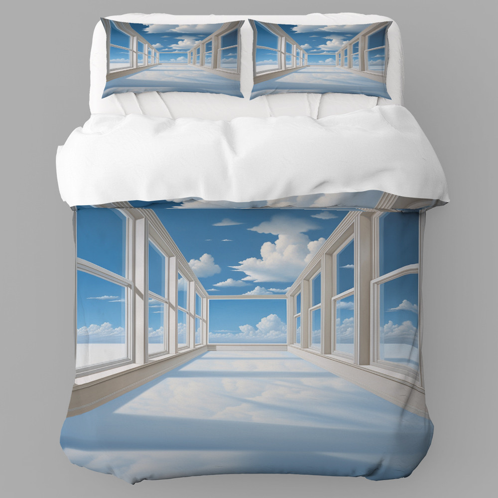 Window To The Impossible Landscape Design Printed Bedding Set Bedroom Decor