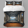 Window To Mesmerizing Illusion Design Printed Bedding Set Bedroom Decor