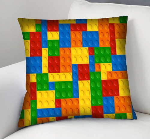 Colorful Kids Lego Decorative Cushion Pillow Cover