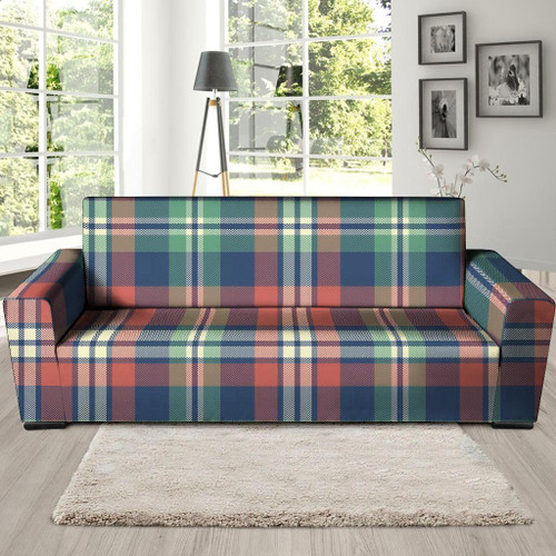 Multicolor Plaid Tartan Sofa Cover