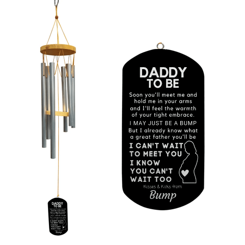 From Bump Sweet Gift For Future Dads Daddy To Be Wind Chimes