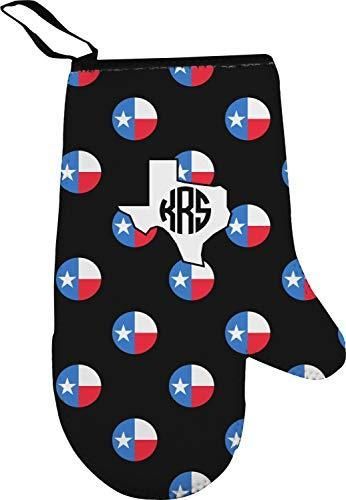 Flag Of Texas Polka Dots Custom Name Design Oven Mitts