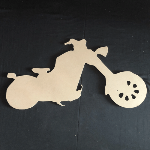 A Fan Of Motorcycle Cutout Wooden Custom Door Sign Home Decor