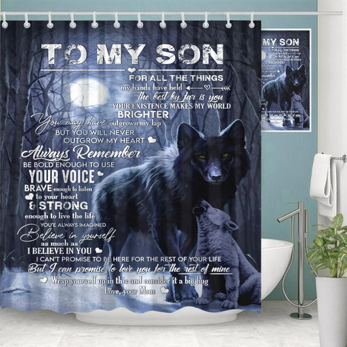 Always Remember Be Bold Enough To Use Your Voice Mom Gift For Son Shower Curtain Home Decor