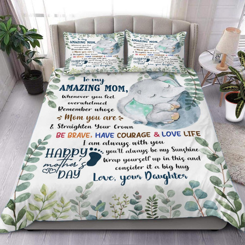 Mom You Are Straighten You Crown Gift For Mom Bedding Sets Home Decor