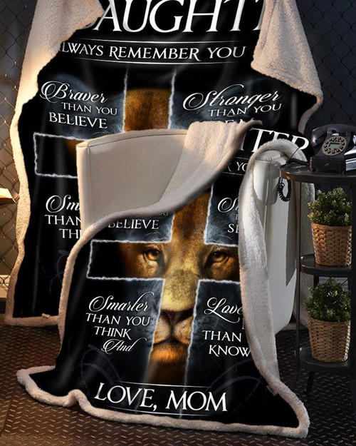 Always Remember You Are Beautiful Design Sherpa Fleece Blanket Gift For Son