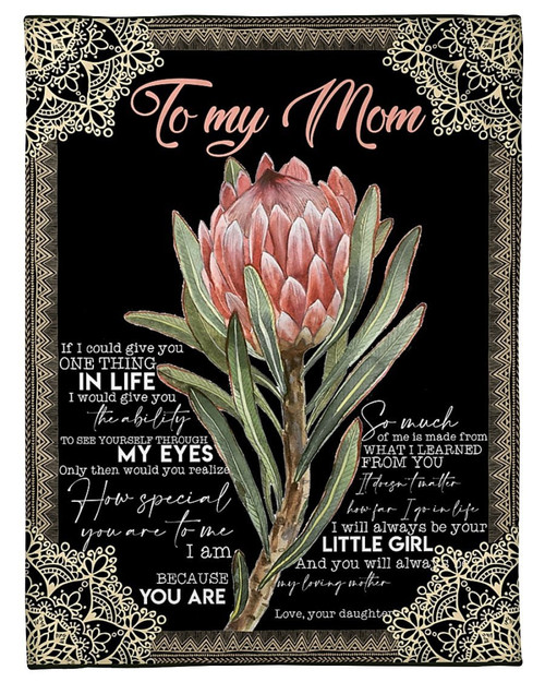 Mother's Day Gift For Mom King Protea Trendy Style Design Sherpa Fleece Blanket