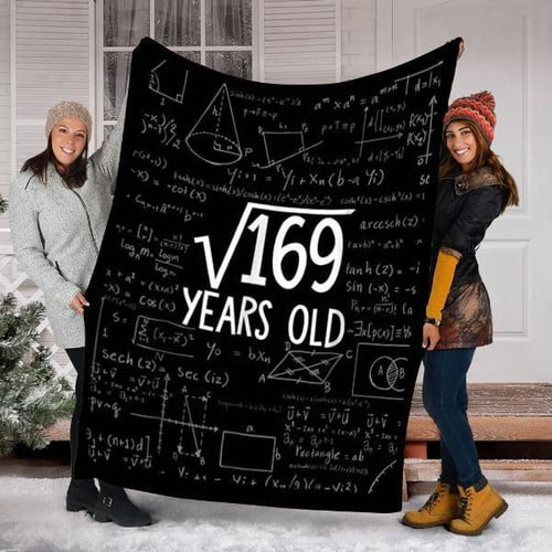 Square Root Of 169 13th Birthday Gift For Daughter Design Sherpa Fleece Blanket