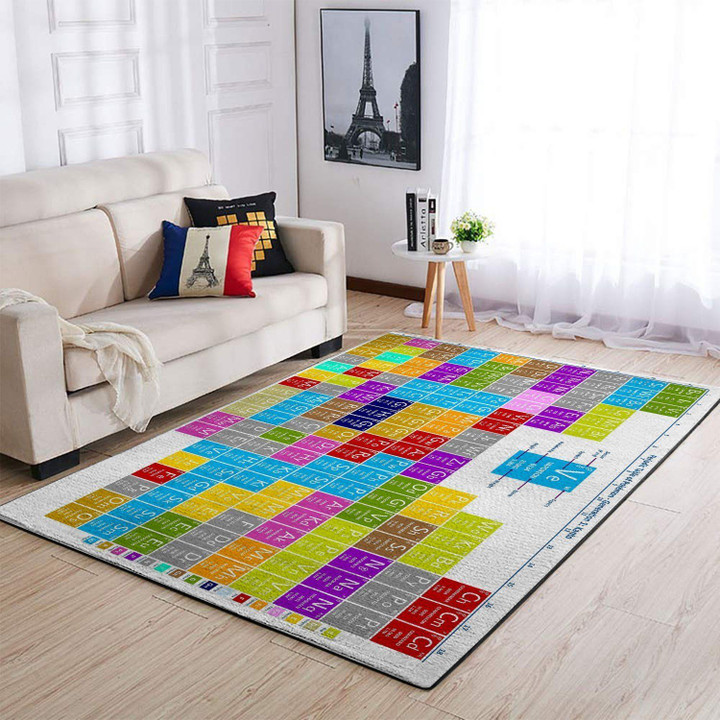 Chemical Periodic Table 3d Printed Area Rug Carpet Home Decor
