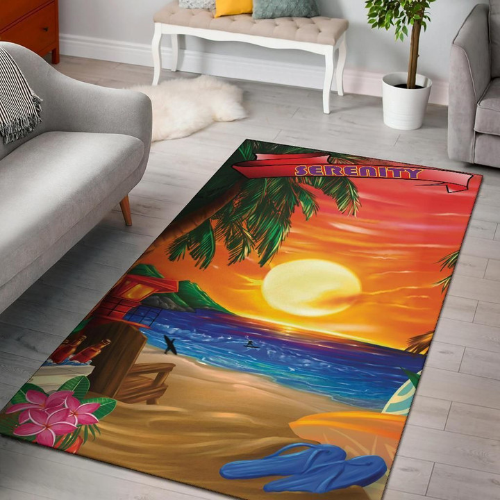 Serenity Sunset Relax Design 3d Printed Area Rug Carpets Home Decor