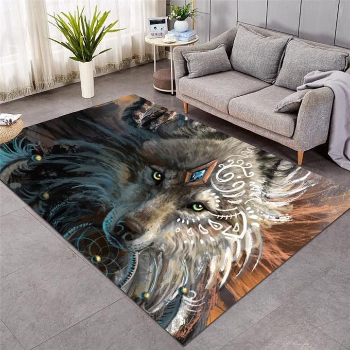 Wolf Warriorolf 3d Grapic Design Home Decor Rug Carpet