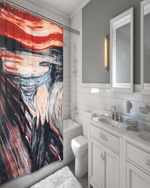 The Scream By Edvard Munch Fabric Shower Curtain High Quality Custom Design Home Decor Special Gift