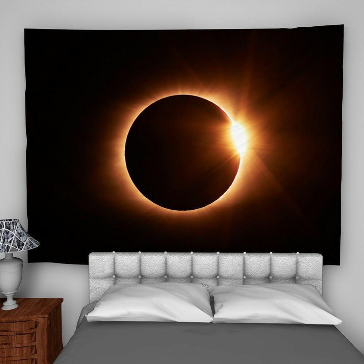 Solar Eclipse Wall Hanging Tapestry Psychedelic Bedroom Home Decor