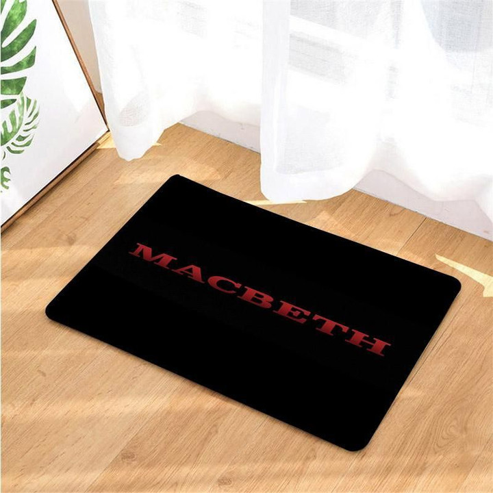 Non-Slip Printed Doormat Red Blood Macbeth Bold Brand Home Decor Gift Ideas